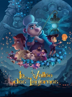 l'affiche du film d'animation « La Vallée des Lanternes »